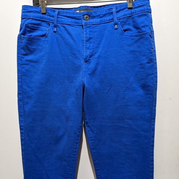 Women's LEVI'S Mid-Rise Skinny Cobalt blue jeans - Picture 9 of 11
